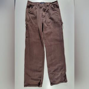 Nice Aeropostale Carpenter Denim Brown Pants Men's Size 29x27